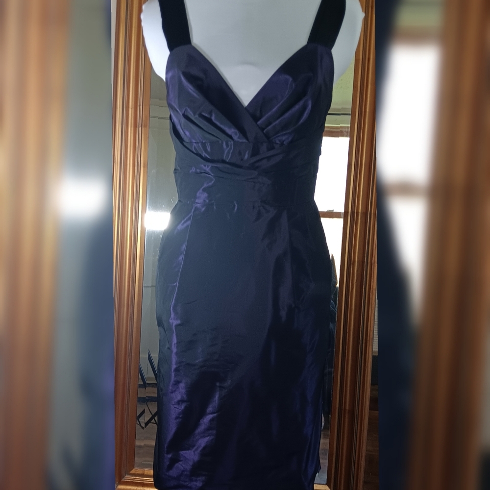 Banana Republic Purple Satin Party Dress Size 4 – Holiday Cocktail